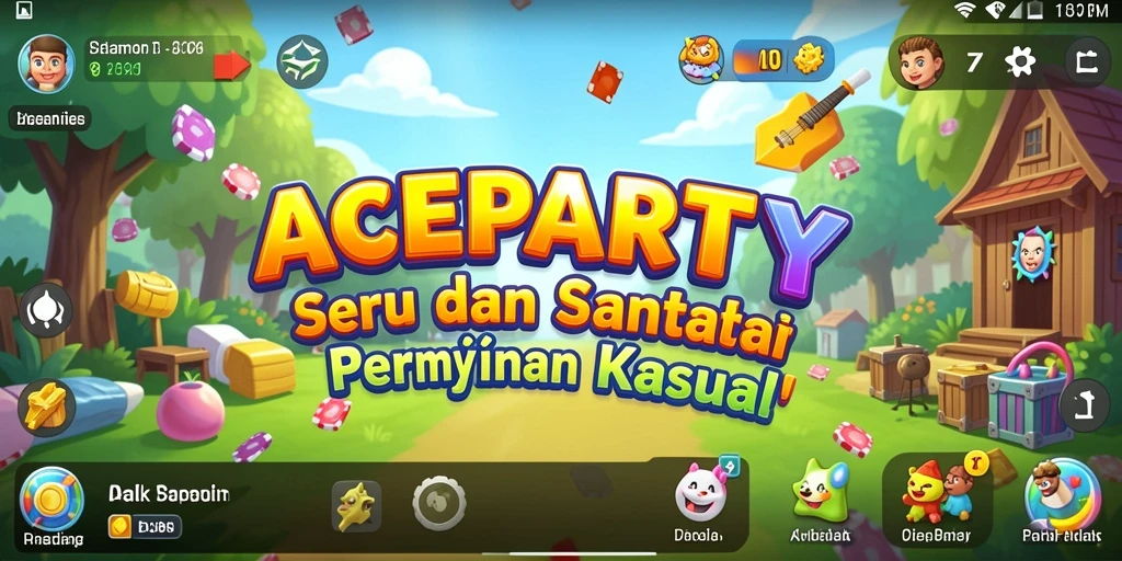 Tampilan gameplay seru dan menarik dari ACEPARTY