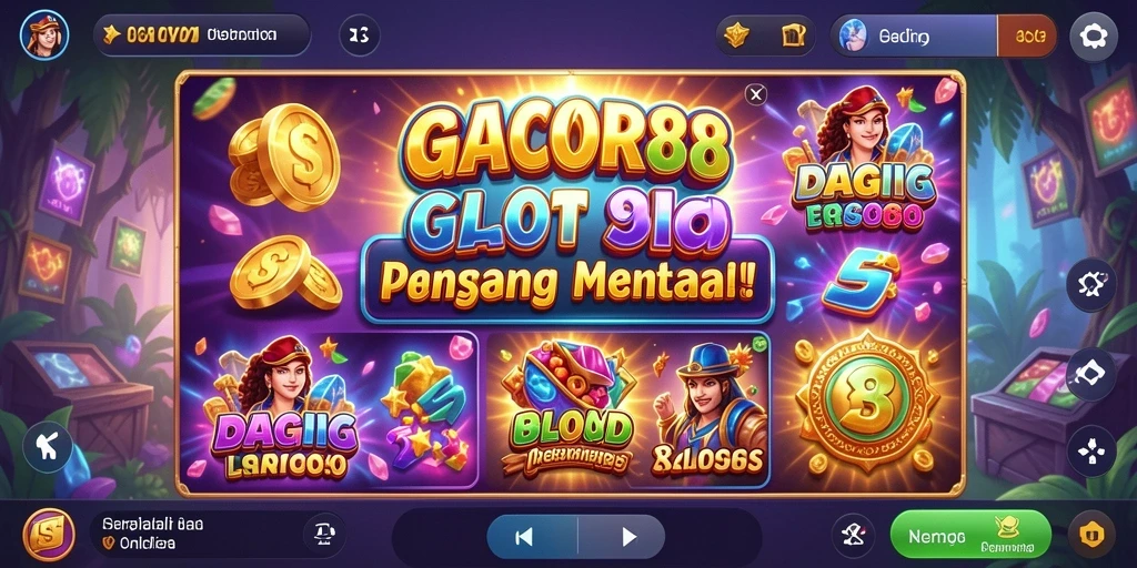 Tampilan utama gameplay GACOR88 dengan slot yang menawan.