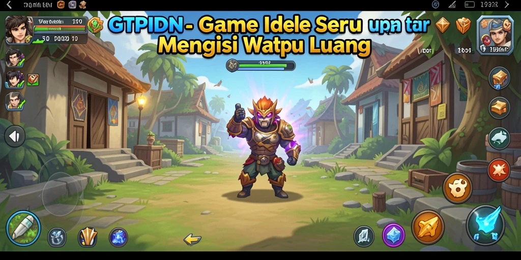 Tampilan gameplay GTPIDN menunjukkan cara bermain Idle yang menyenangkan.