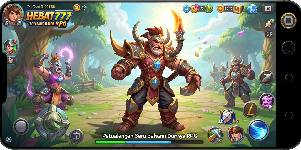 Tangkapan layar HEBAT777 menampilkan pertempuran epik dalam dunia RPG yang menakjubkan.
