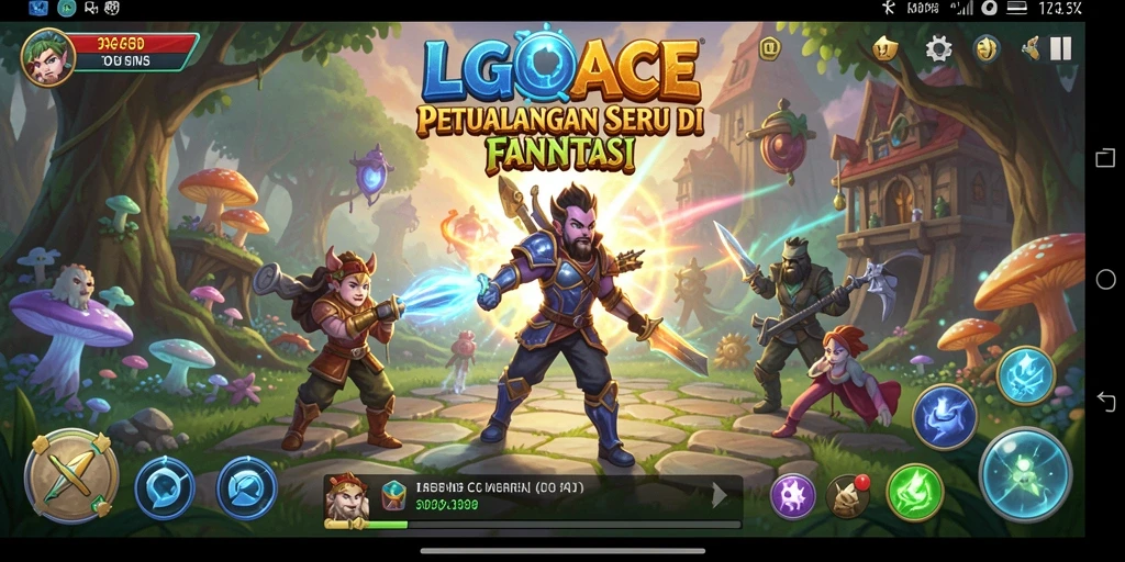 Tampilan gameplay LGOACE dengan aksi petualangan yang seru.