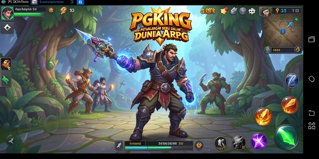 Screenshot dari gameplay seru PGKING menampilkan pertempuran ARPG yang menegangkan.