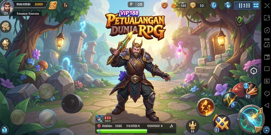 Tampilan seru dari gameplay RPG yang mendebarkan.